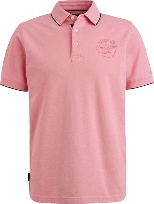 PME Legend Poloshirt Piqué Logo Roze Product