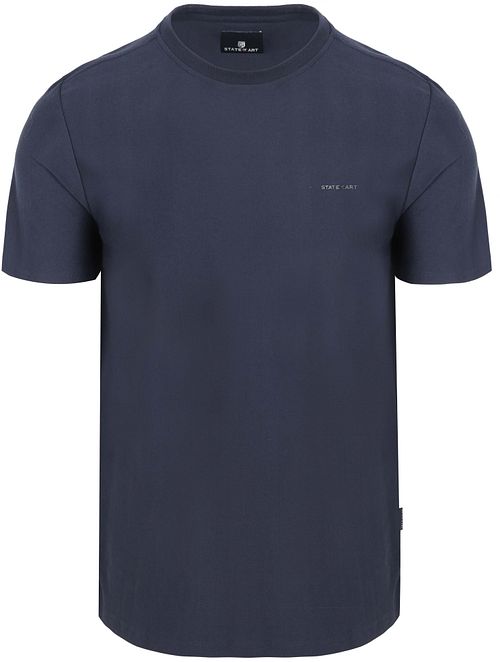 State of Art T-shirt Herringbone Donkerblauw Product