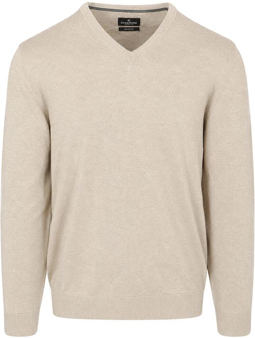 CASAMODA Pull Col-V Ecru