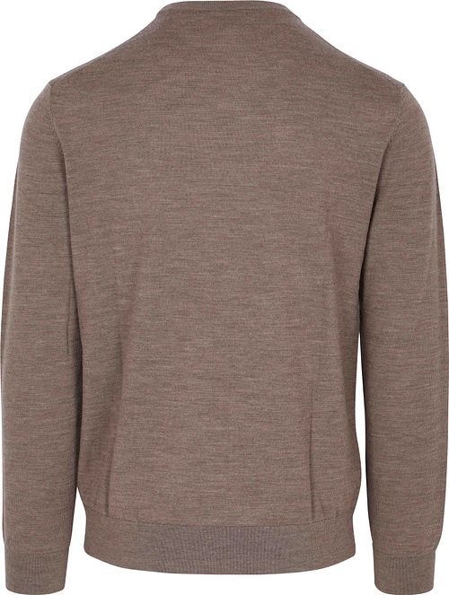 Profuomo Pullover Merino Wool Brown
