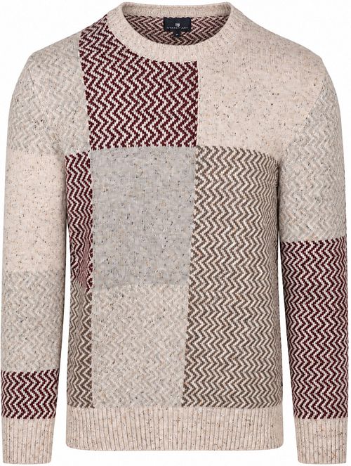 State of Art Pullover Burgundy Blok op Kit Product