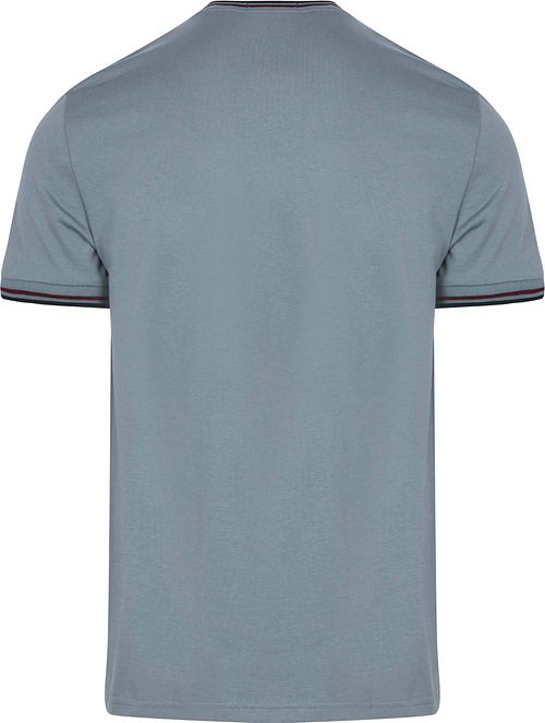 T-shirt Fred Perry Twin Tipped 98A w kolorze niebieskim Product / Achterkant