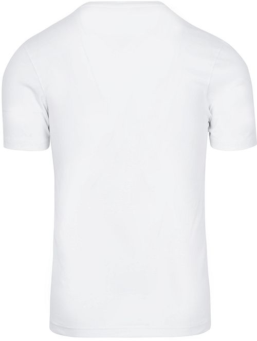 T-Shirt OLYMP de punto con cuello de pico profundo y stretch Product / Achterkant