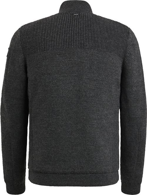 Vanguard Strickjacke Wool Blend Anthrazit Product / Achterkant