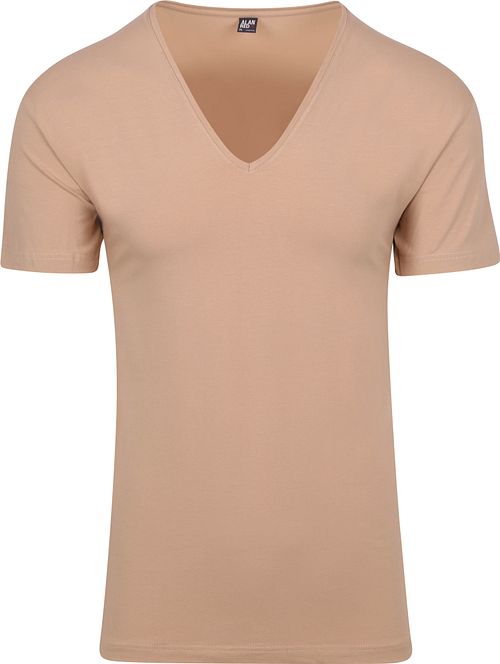 Alan Red T-Shirt NOV z dekoltem w serek, stretch, beżowy 2-pack Product