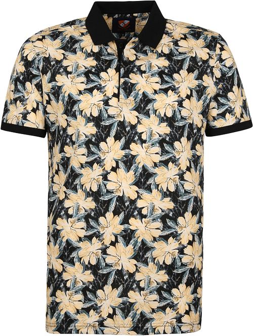 Polo con flores Suitable en azul marino oscuro Product
