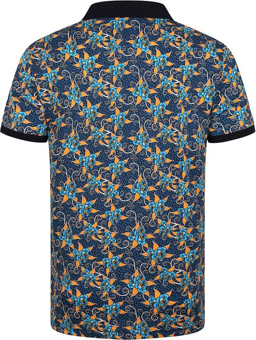 Polo Suitable con estampado floral azul marino Product / Achterkant