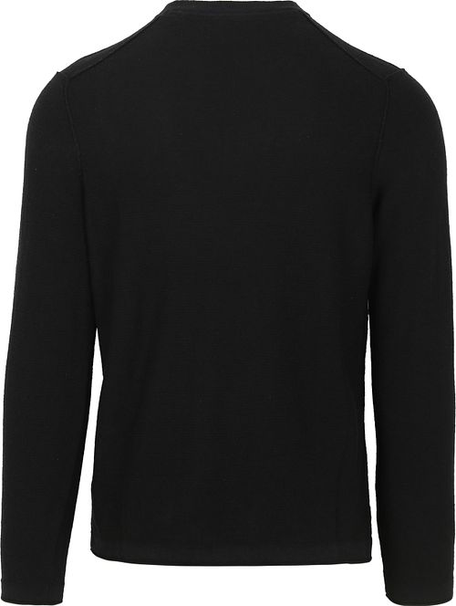 Pullover Marc O'Polo in misto lino blu navy Product / Achterkant