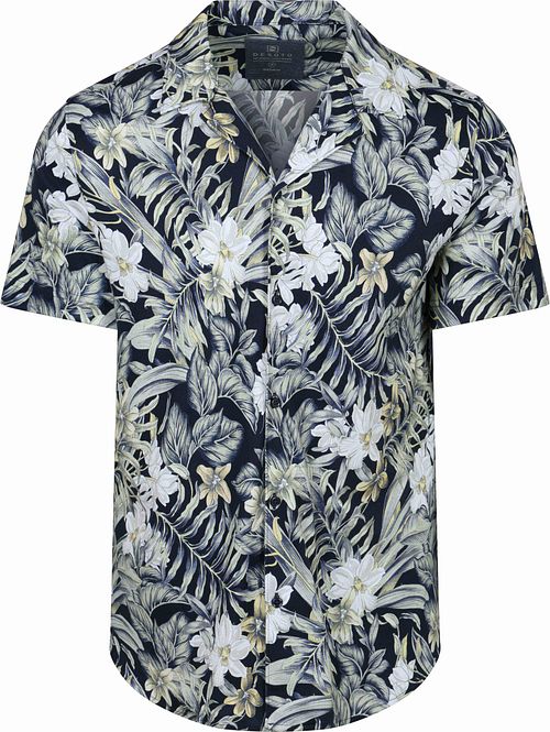 Desoto Short Sleeve Shirt Festival Navy Green Product
