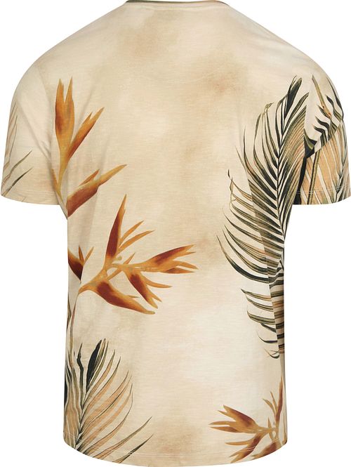 No-Excess T-Shirt Crewneck Impression Ecru Product / Achterkant