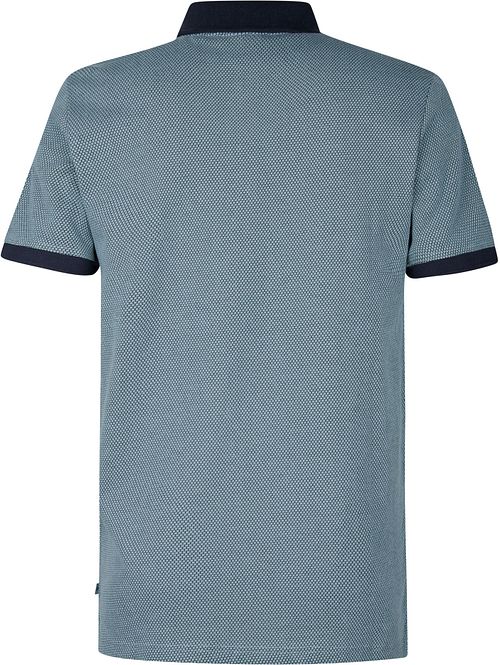 Petrol Half Zip Polo Keyline Ocean Blauw Product / Achterkant