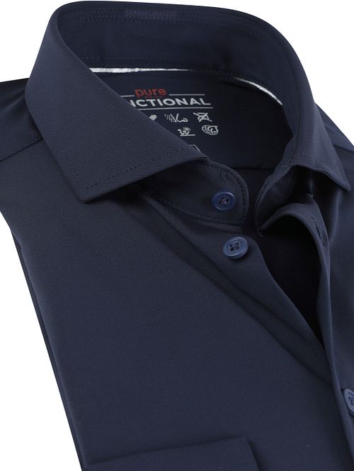 Pure Overhemd Functional Donkerblauw Product / Detail