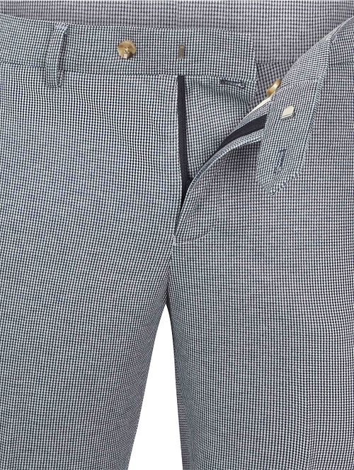 Suitable Das Pantalon Houndstooth Marine Product / Detail