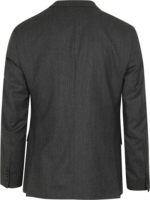 Suitable Prestige Kavaj Ull Herringbone Grå Product / Achterkant
