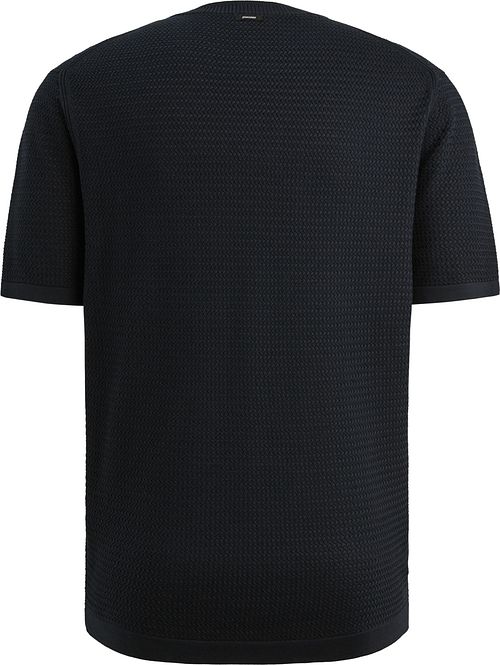T-shirt dziany Vanguard w kolorze granatowym Product / Achterkant