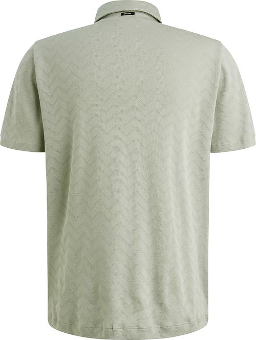 Vanguard Polo Jersey Jacquard Verde Product / Achterkant