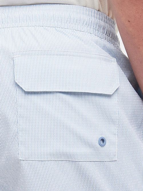 Barbour Short De Bain Somerset Bleu Clair Model / Detail