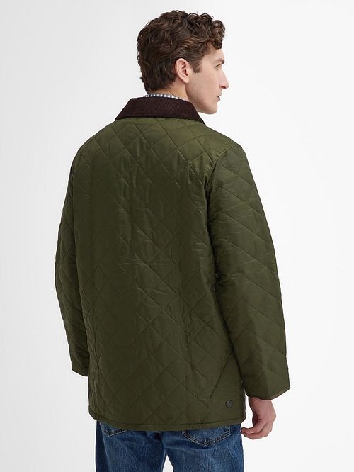 Barbour Veste Liddesdale Piqué Vert Model / Achterkant