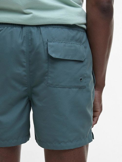 Barbour Zwemshort Logo Vintage Teal Model / Detail