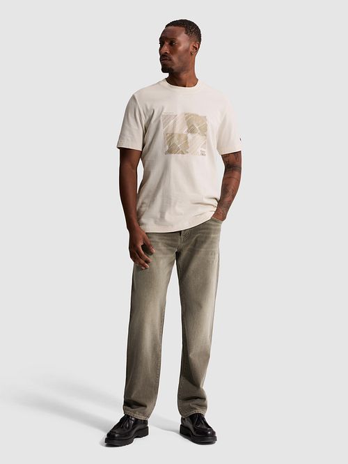 Cast Iron T-shirt Print White Down