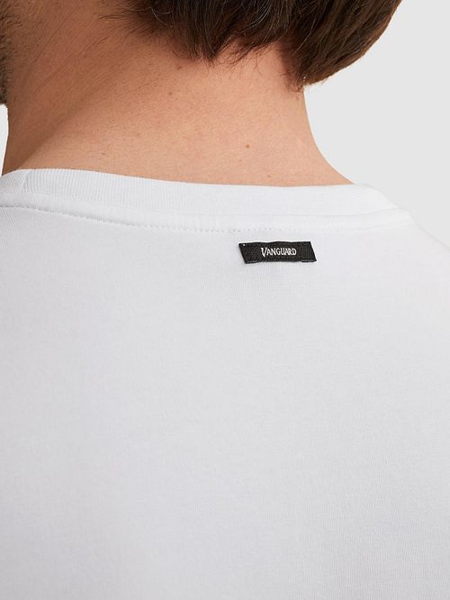 T-shirt Vanguard z logo w kolorze białym Model / Detail