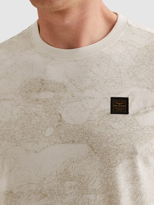 T-shirt PME Legend con stampa all-over Egret Model / Detail