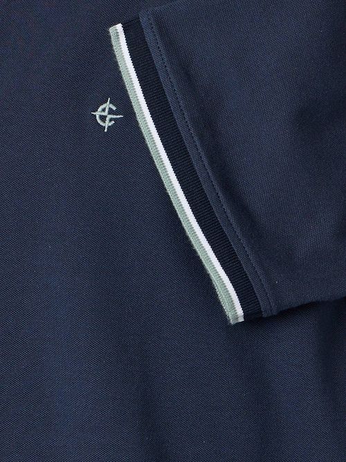 CASAMODA Polo Piqué Contrast Marinblå Product / Detail