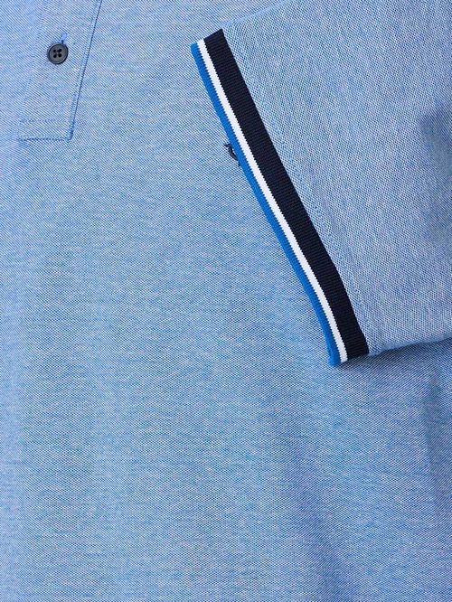CASAMODA Polo Piqué Contrast Blå Product / Detail