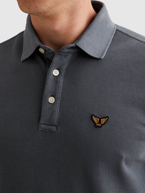 PME Legend Tailwing Logo Polo Vintage Indigo Model / Detail