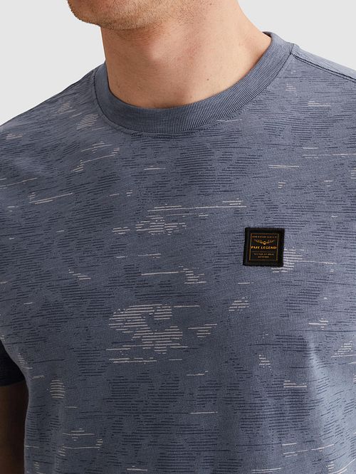 PME Legend Slub T-skjorte Bijou Blue Model / Detail