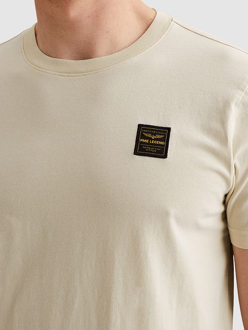 PME Legend T-Shirt Ecru Washed Model / Detail
