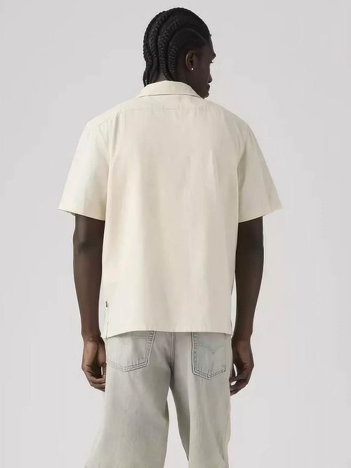 Levi's Sunset Camp Camisa Casual Ecru Model / Achterkant