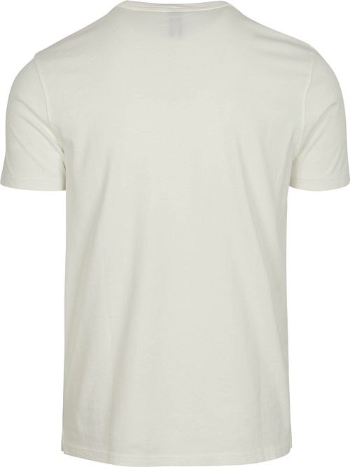 T-Shirt Profuomo en blanco roto Product / Achterkant