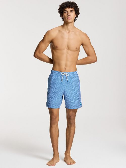 Shiwi Badeshorts Mike Geo Tile Kobaltblau Model / Voorkant