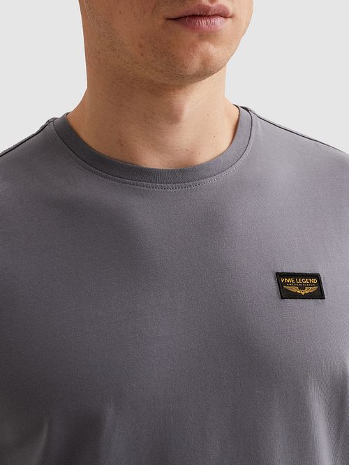 PME Legend American Classic T-Shirt Folkstone Blauw Model / Detail