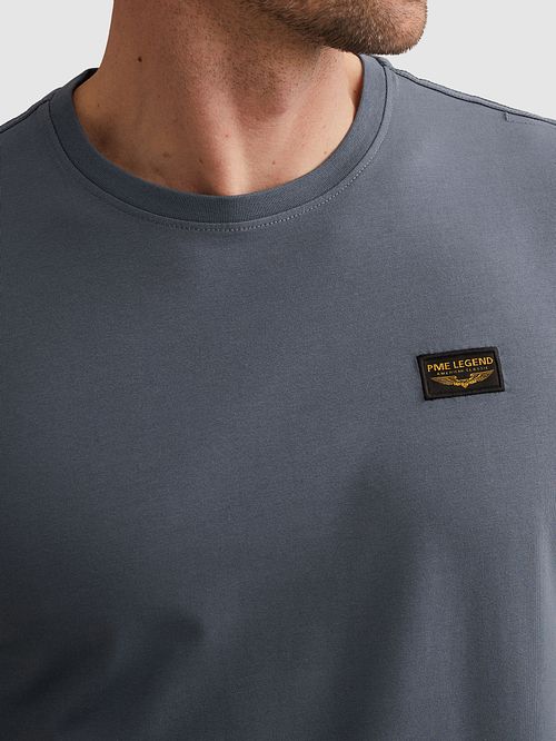 PME Legend American Classic T-Shirt Vintage Indigo Model / Detail