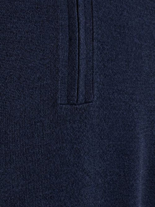 Olymp Half Zip Trui Wol Navy Product / Detail