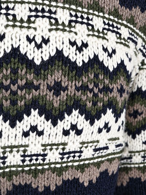 NZA Trui Nordic Wolmix Marineblauw Product / Detail