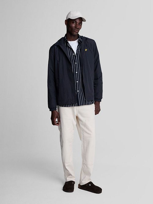 Lyle & Scott Veste Bleu Foncé Model / Voorkant