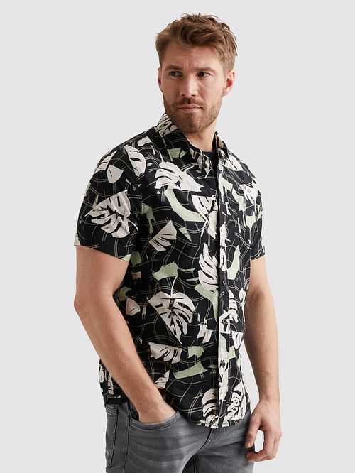 Camicia a maniche corte PME Legend con stampa Carbon Model / Zijkant