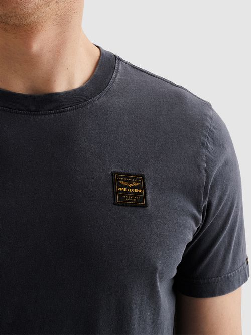PME Legend Washed T-Shirt Donkerblauw Model / Detail