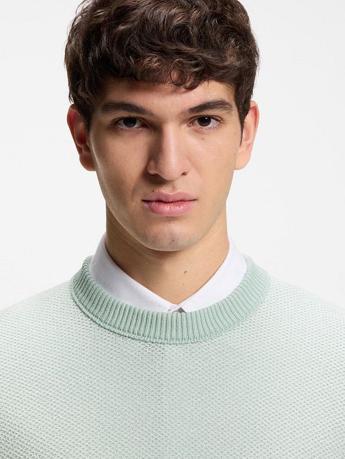 BOSS Kantonio T-Shirt In Maglia Aqua Model / Detail