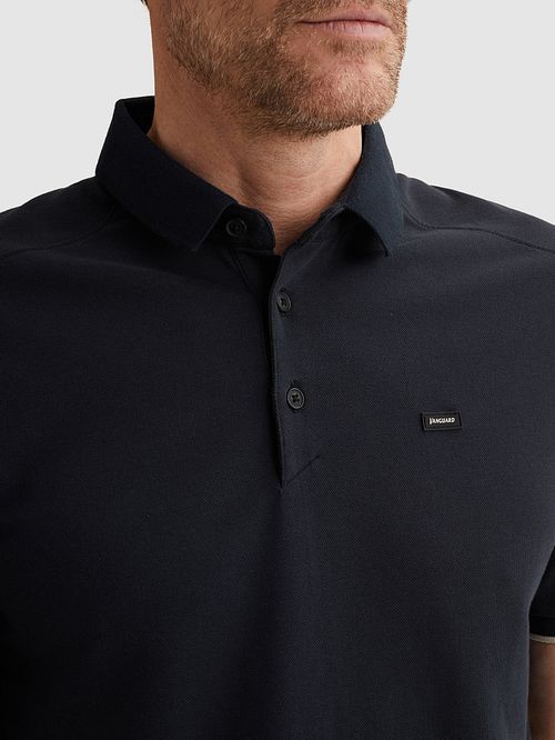 Vanguard Piqué Polo Shirt Sky Captain Model / Detail