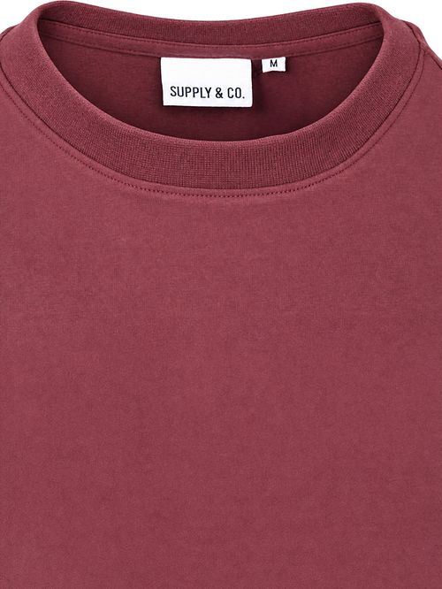 Supply & Co T-Shirt Imprimé au dos Trevor Bordeaux