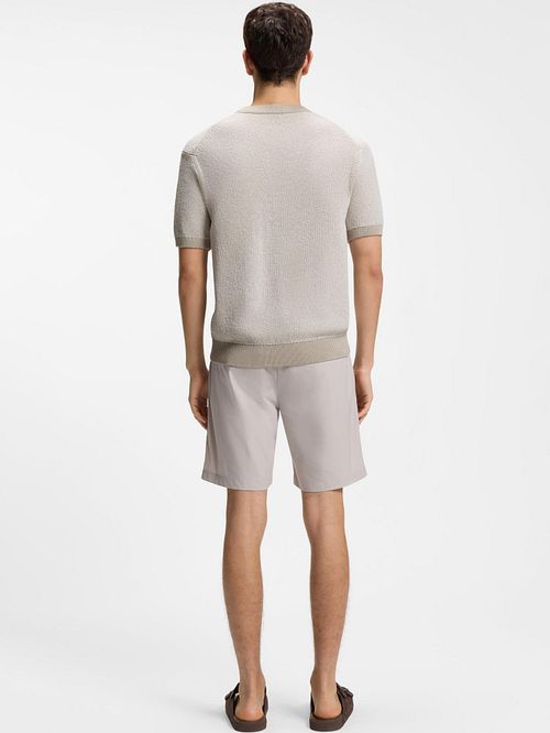 BOSS Kantonio Camiseta Punto Grey Model / Achterkant