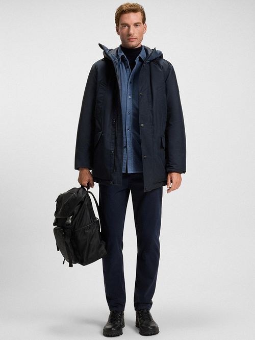 BOSS Osiass Jacke Marineblau Model / Voorkant