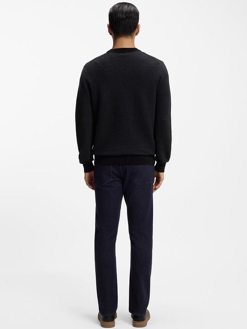 BOSS Aspoki Jersey Navy Black Model / Achterkant