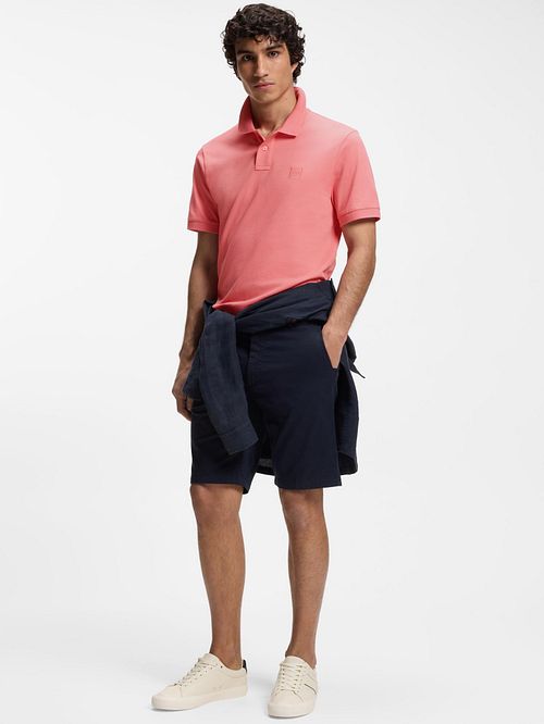 BOSS Passenger Polo Roze Model / Voorkant