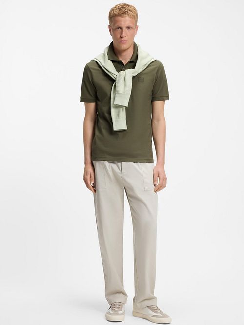 BOSS Passenger Polo Shirt Open Green Model / Voorkant