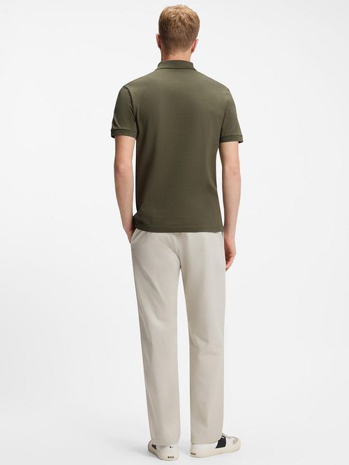 BOSS Passenger Polo Shirt Open Green Model / Achterkant